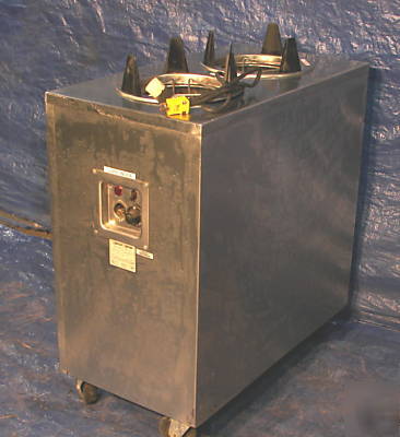 Servolift heated mobile dish dispenser/lowerator nice