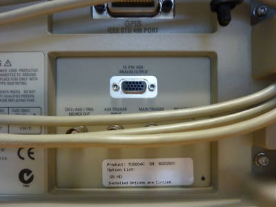 Tektronix TDS654C 500MHZ 4CH digital color oscilloscope