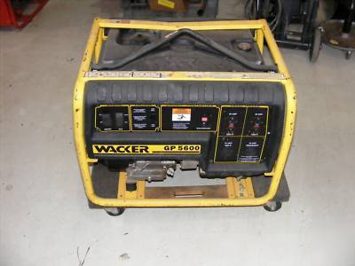 Wacker gp 5600 portable generator