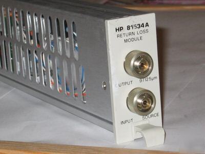 Hp 81534A return loss module with 81000FI interface