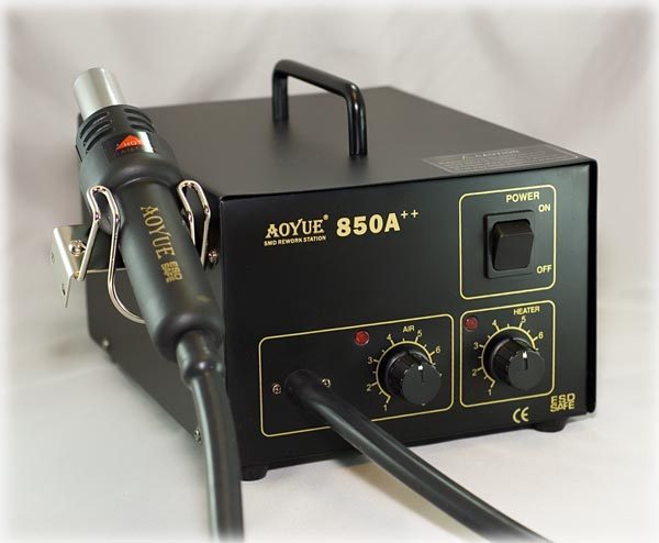 Model 850 esd hot air station soldering rework system