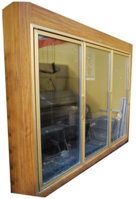 3-long door reach-in flower display refrigerator 