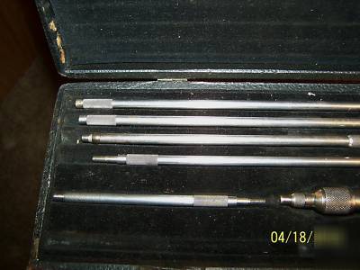 The ls starrett co, inside measurement tool kit/ case