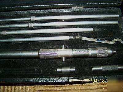 The ls starrett co, inside measurement tool kit/ case