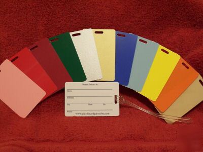 500 pvc id cards whitecr-80.025 p/m luggage tags blank