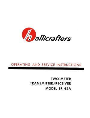 Hallicrafters sr-42A manual w/17