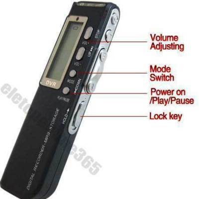 2GB digital voice recorder dictaphone MP3 mic 560 hours