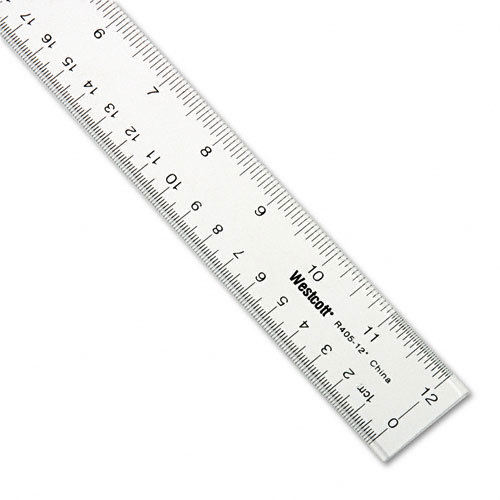 Acme 10562 westcott acrylic ruler (12 rulers ship )