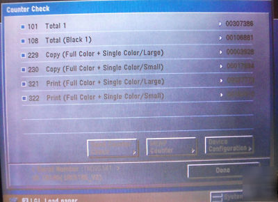 Canon irc 5180 radf, h-1,dup, 4 draws, w-1 fin, y-1