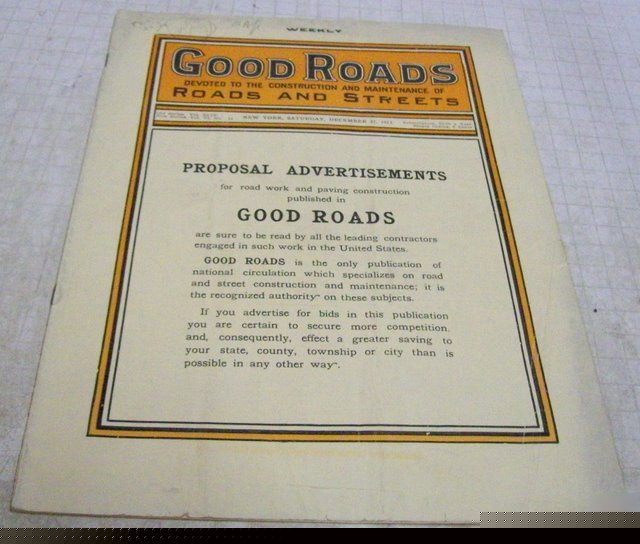 Good roads 1913 construction magazine vol.44, no.26 