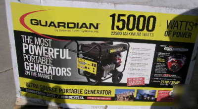 Guardian 15KW portable gas generator 