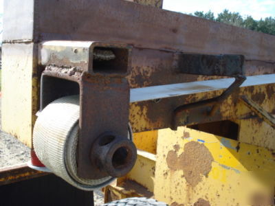1985 interstate pole & pipe trailer, fifth wheel hitch