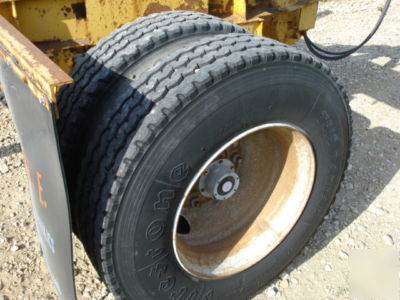 1985 interstate pole & pipe trailer, fifth wheel hitch