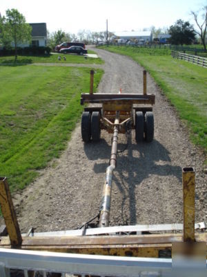 1985 interstate pole & pipe trailer, fifth wheel hitch