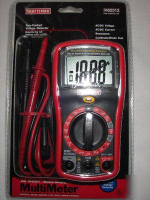 Craftsman digital multimeter with manuals 