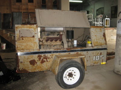 Liroi trailer style compressor 185 cfm diesel cd 4039