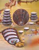 Thunder group peacock round plate 7IN |1 dz| 1007TW