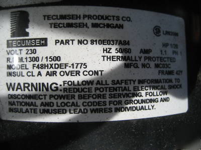 Tecumseh,compressor condenser walk in cooler,AHA7514AXF