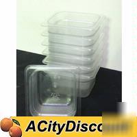 Used 7 plastic 1/6 pans restaurant commercial