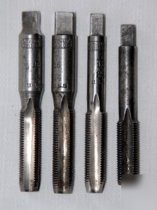 4 morse twist drill machine hand taps 7/16
