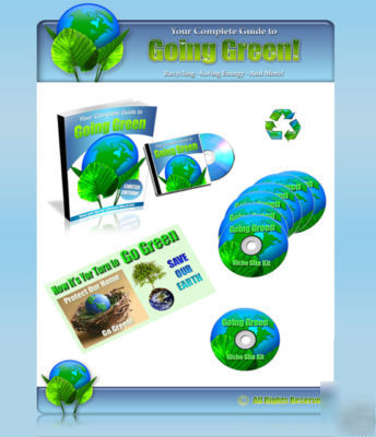 Go green website with adsense rss + ebooks & blog theme