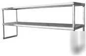 S/s cold table and worktable overshelf- 72 x 12 x 15