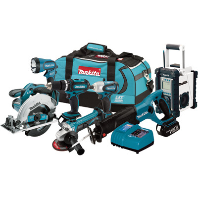 New makita 7PC lxt li-ion cordless combo kit 18V - 