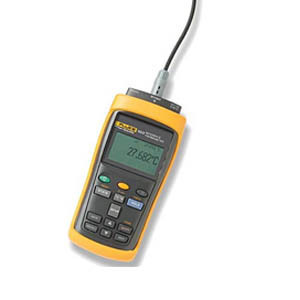 The 1523 reads a prt, rtd, thermocouple or thermistor