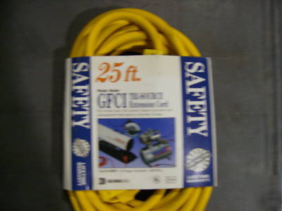 25' extension cord tri-tap gfci 12 gauge
