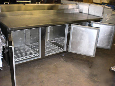 Beverage air 3 door low boy refrigerator 
