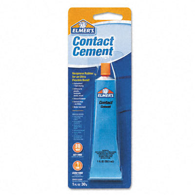 Elmer`s adhesives/glues-contact cement clear, 1OZ