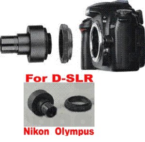Nikon slr / d slr digital camera adapter for microscope