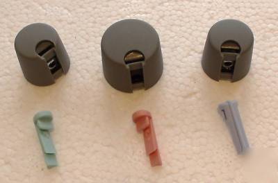 Okw knobs 16MM & 20MM grey- grub screw fixing