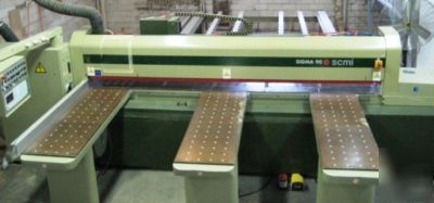 1999 scmi sigma 90 horizontal beam panel saw (sis#1807)