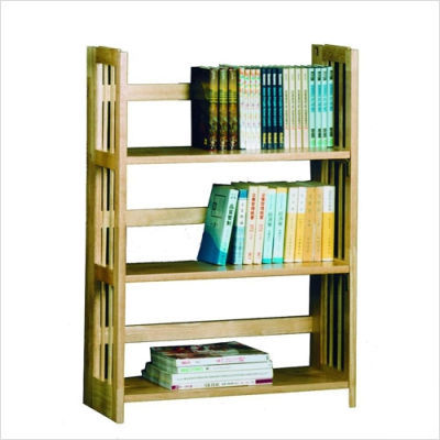 418 series three shelf bookcase in natural