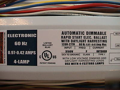 Axis technologies daylight harvesting 4 bulb ballast