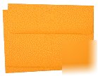 10 4X6 A6 a-6 radiant gold square-flap envelope orange