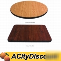 New 36IN x 36IN restaurant reversible table top