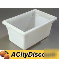 New carlisle 6EA. white commercial food storage boxes