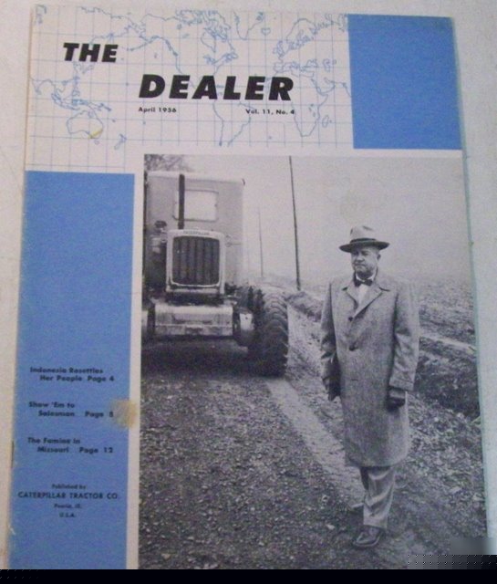 Caterpillar apr. 1956 dealer magazine brochure v 11 # 4
