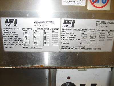 36' deli display case - combination hot and cold