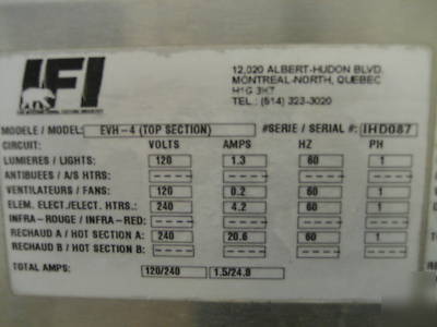 36' deli display case - combination hot and cold