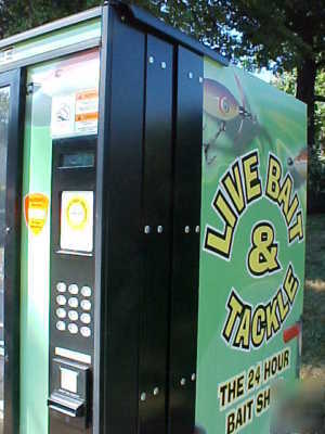 Liberty 24 hour bait shop: live bait & tackle vending