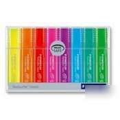 New highlighter - broad chisel tip - 8PK - assort