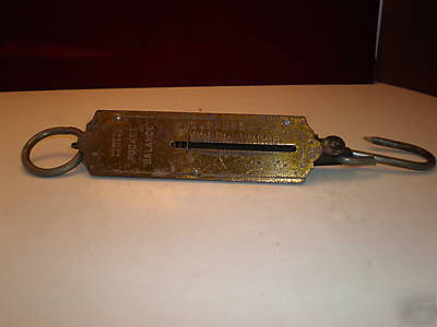 The german pocket balance or scale.