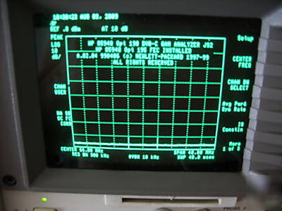 Agilent 8594Q/8594E qam db-c 2.9GHZ spectrum analyzer