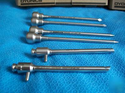 New dyonics 5.5MM operative cannula set 6 piece all 