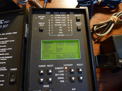 Ttc t-berd 307 DS3 & DS1 communications analyzer