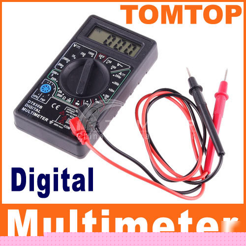 Ac/dc lcd digital voltmeter ammeter multimeter tester