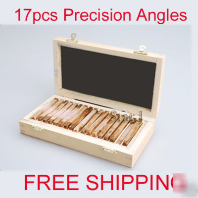 17PCS machinist precision angle block set plates 0003